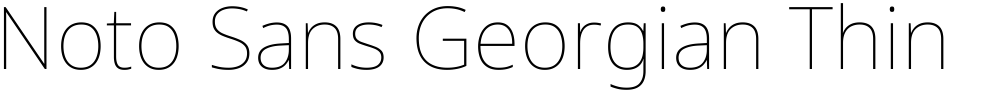 Noto Sans Georgian Thin