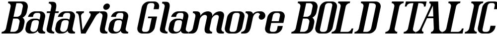 Batavia Glamore BOLD ITALIC 