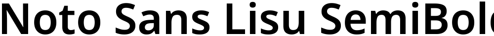Noto Sans Lisu SemiBold
