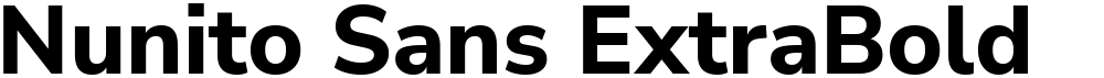 Nunito Sans ExtraBold