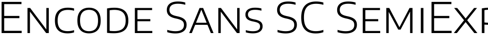 Encode Sans SC SemiExpanded Light