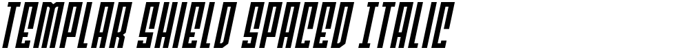 Templar Shield Spaced Italic
