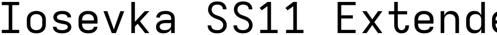 Iosevka SS11 Extended