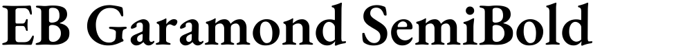 EB Garamond SemiBold