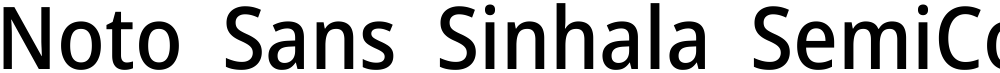Noto Sans Sinhala SemiCondensed Medium