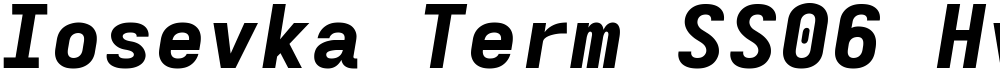 Iosevka Term SS06 HvExObl