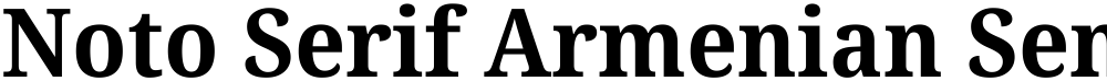 Noto Serif Armenian SemiCondensed