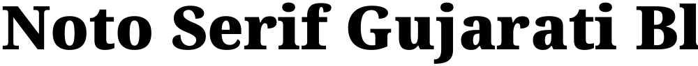Noto Serif Gujarati Black