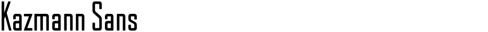 Kazmann Sans