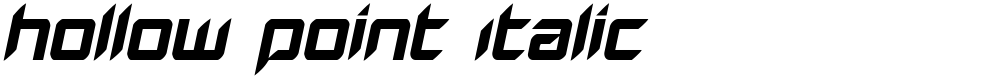Hollow Point Italic