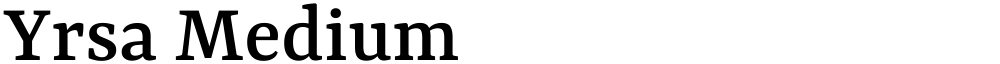 Yrsa Medium