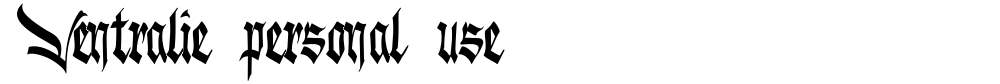 Ventralie personal use