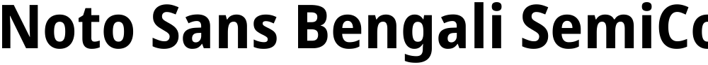 Noto Sans Bengali SemiCondensed