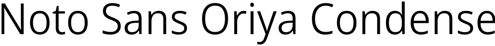 Noto Sans Oriya Condensed Light