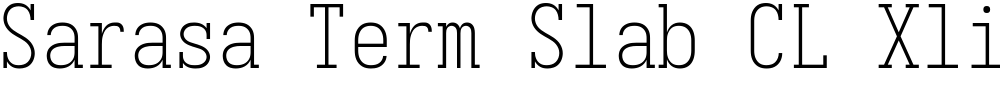 Sarasa Term Slab CL Xlight