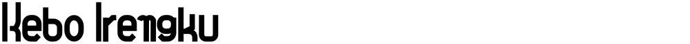 Kebo Irengku