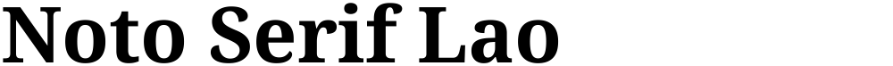 Noto Serif Lao