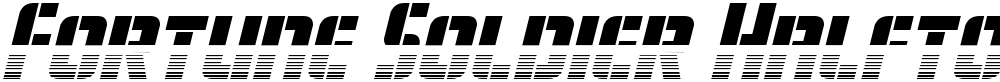 Fortune Soldier Halftone Italic