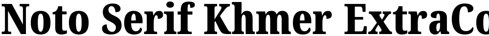 Noto Serif Khmer ExtraCondensed Black