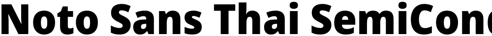 Noto Sans Thai SemiCondensed Black