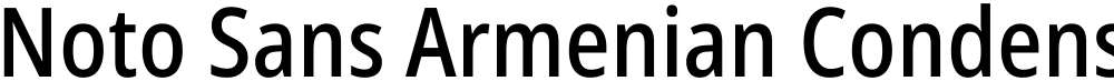 Noto Sans Armenian Condensed Medium