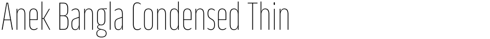 Anek Bangla Condensed Thin