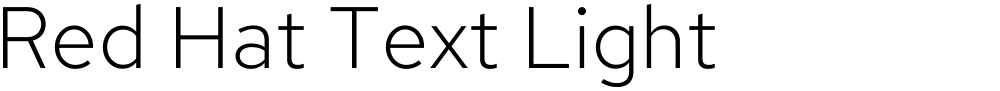 Red Hat Text Light