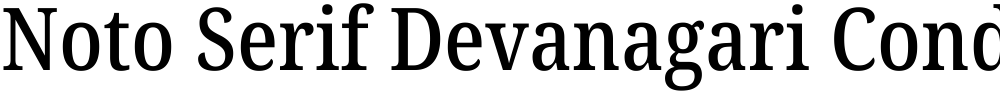Noto Serif Devanagari Condensed Medium