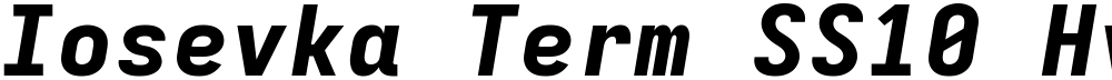 Iosevka Term SS10 HvEx