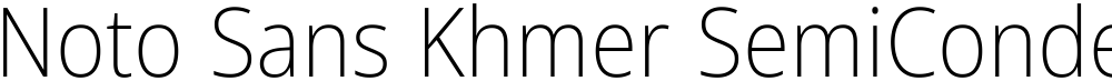 Noto Sans Khmer SemiCondensed ExtraLight