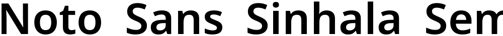 Noto Sans Sinhala SemiBold
