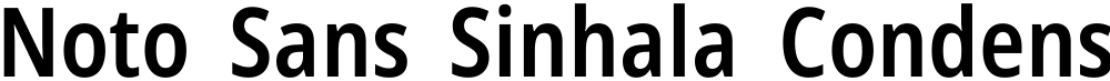 Noto Sans Sinhala Condensed SemiBold