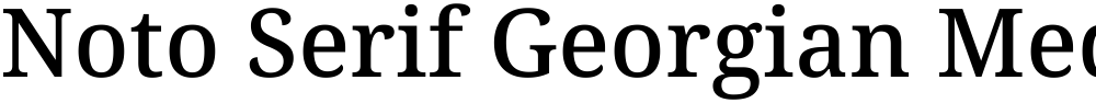 Noto Serif Georgian Medium