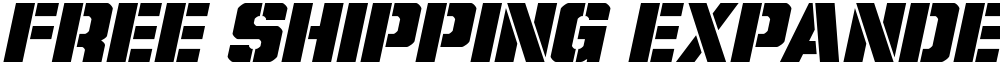 Free Shipping Expanded Italic