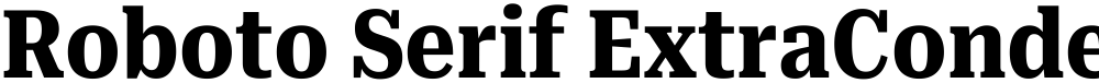 Roboto Serif ExtraCondensed