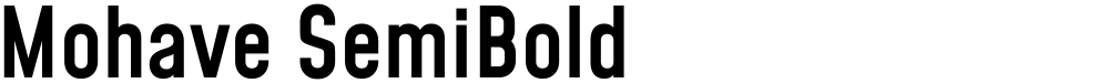 Mohave SemiBold