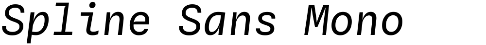 Spline Sans Mono