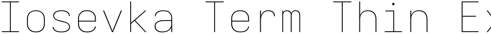 Iosevka Term Thin Extended