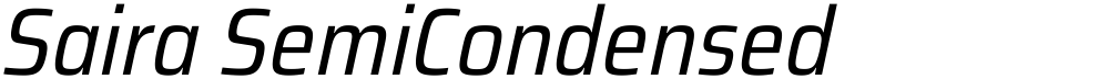 Saira SemiCondensed