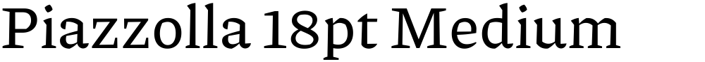 Piazzolla 18pt Medium