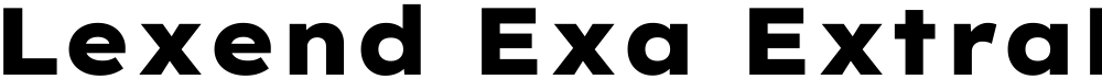 Lexend Exa ExtraBold