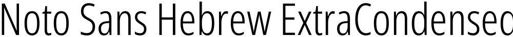 Noto Sans Hebrew ExtraCondensed Light