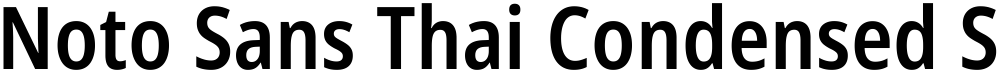 Noto Sans Thai Condensed SemiBold