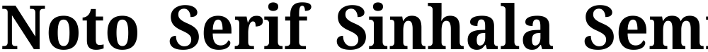 Noto Serif Sinhala SemiCondensed