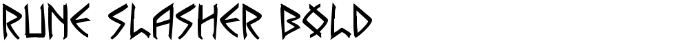 Rune Slasher Bold