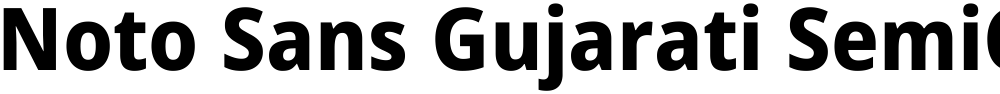 Noto Sans Gujarati SemiCondensed ExtraBold