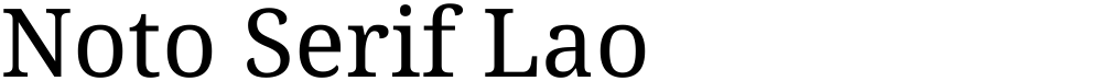 Noto Serif Lao