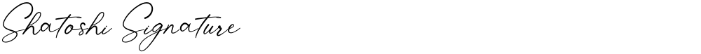 Shatoshi Signature