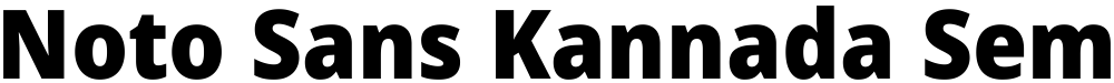 Noto Sans Kannada SemiCondensed Black
