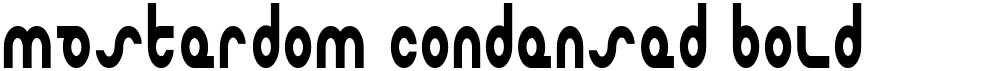 Masterdom Condensed Bold